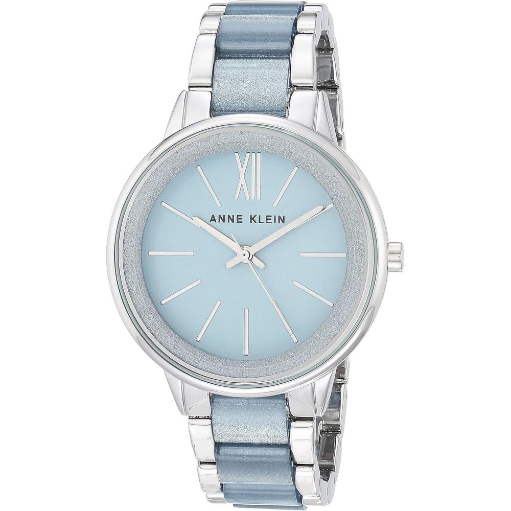 imageAnne Klein Womens Resin Bracelet WatchLight BlueSilver