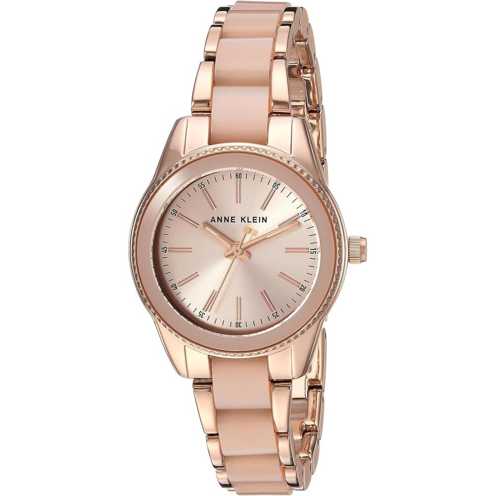 imageAnne Klein Womens Resin Bracelet WatchLight PinkRose Gold