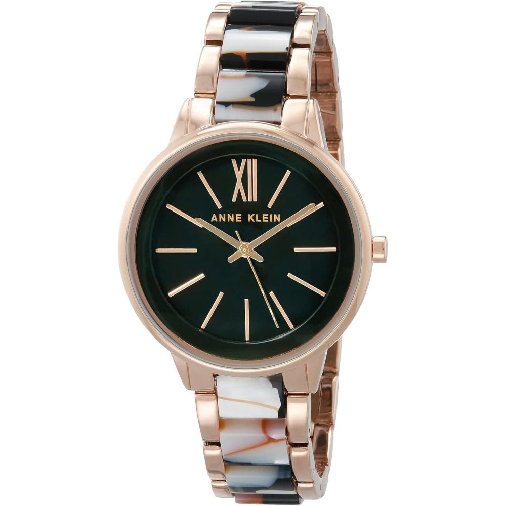 imageAnne Klein Womens Resin Bracelet WatchRose GoldMulti