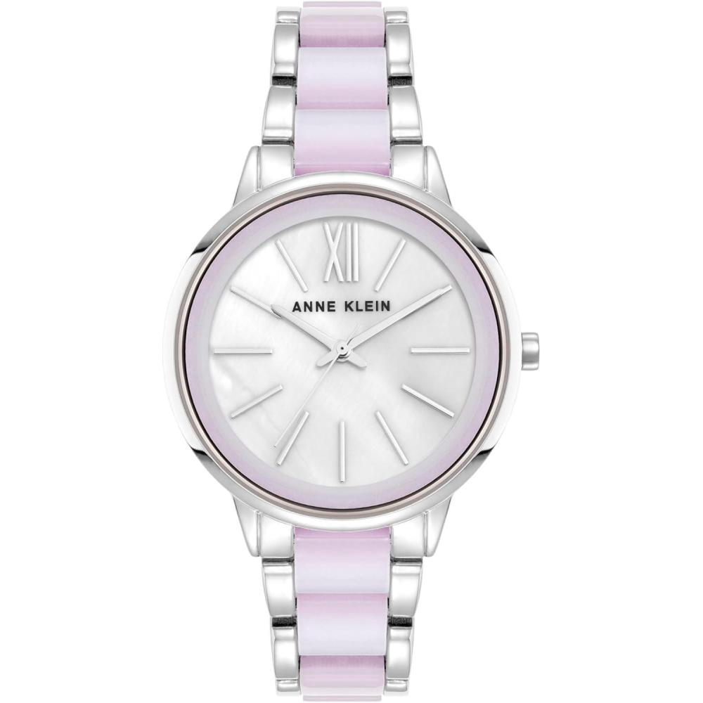 imageAnne Klein Womens Resin Bracelet WatchSilverIridescent