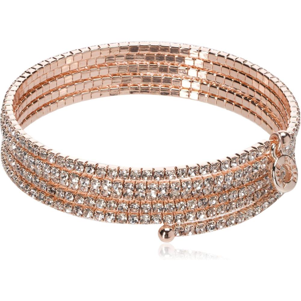 imageMultiRow Crystal Coil BraceletRose Gold