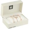 Anne Klein Women’s Accented Bangle Watch and Bracelet Set, AK/3296(Rose Gold/White)