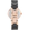 Anne Klein Women’s Black Ceramic Bracelet Watch with Diamond Accent(Black/Rose Gold)