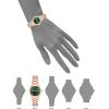 Anne Klein Women’s Bracelet Watch(Rose Gold/Green)