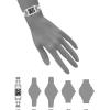 Anne Klein Women’s Bracelet Watch(Silver/Black)
