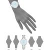 Anne Klein Women’s Bracelet Watch(Silver/Blue)