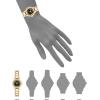 Anne Klein Women’s Date Function Bracelet Watch(Gold/Black)
