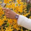 Anne Klein Women’s Genuine Diamond Dial Bracelet Watch(Purple/Gold)