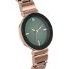 Anne Klein Women’s Genuine Diamond Dial Bracelet Watch(Rose Gold/Green)
