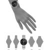 Anne Klein Women’s Genuine Diamond Dial Bracelet Watch(Silver/Black)
