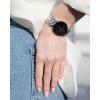 Anne Klein Women’s Genuine Diamond Dial Bracelet Watch(Silver/Black)