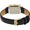 Anne Klein Women’s Glitter Accented Croco-Grain Strap Watch, AK/3820(Black/Gold)