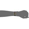 Anne Klein Women’s Glitter Accented Croco-Grain Strap Watch, AK/3820(Black/Gold)