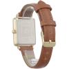 Anne Klein Women’s Glitter Accented Croco-Grain Strap Watch, AK/3820(Honey Brown/Gold)