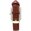 Anne Klein Women’s Glitter Accented Croco-Grain Strap Watch, AK/3820(Honey Brown/Gold)