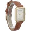 Anne Klein Women’s Glitter Accented Croco-Grain Strap Watch, AK/3820(Honey Brown/Gold)