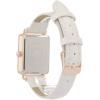 Anne Klein Women’s Glitter Accented Croco-Grain Strap Watch, AK/3820(Ivory/Rose Gold)