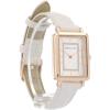 Anne Klein Women’s Glitter Accented Croco-Grain Strap Watch, AK/3820(Ivory/Rose Gold)