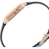 Anne Klein Women’s Glitter Accented Croco-Grain Strap Watch, AK/3820(Navy Blue/Rose Gold)