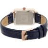 Anne Klein Women’s Glitter Accented Croco-Grain Strap Watch, AK/3820(Navy Blue/Rose Gold)