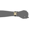 Anne Klein Women’s Leather Strap Watch(Black/Gold)