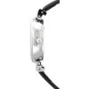 Anne Klein Women’s Leather Strap Watch(Black/Silver)