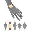 Anne Klein Women’s Leather Strap Watch(Honey Brown/Gold)