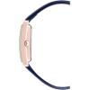 Anne Klein Women’s Leather Strap Watch(Navy Blue/Rose Gold)