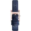 Anne Klein Women’s Leather Strap Watch(Navy Blue/Rose Gold)