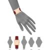 Anne Klein Women’s Leather Strap Watch(Purple/Rose Gold)