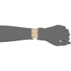 Anne Klein Women’s Leather Strap Watch(White/Gold)