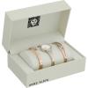 Anne Klein Women’s Premium Crystal Accented Bangle Watch Set, AK/2245(Rose Gold/Silver)