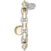 Anne Klein Women’s Premium Crystal Accented Gold-Tone Charm Bracelet Watch, 10/7604CHRM(Two-Tone)