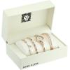Anne Klein Women’s Premium Crystal Accented Silver-Tone Watch and Bracelet Set(Rose Gold)