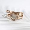Anne Klein Women’s Premium Crystal Accented Watch and Bangle Set(Rose Gold/Pink)