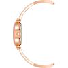 Anne Klein Women’s Premium Crystal Accented Watch and Bangle Set(Rose Gold/White)