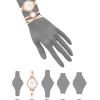 Anne Klein Women’s Premium Crystal Accented Watch and Bangle Set(Rose Gold/White)