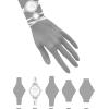 Anne Klein Women’s Premium Crystal Accented Watch and Bangle Set(Silver/White)