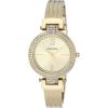 Anne Klein Women’s Premium Crystal Accented Watch and Bracelet Set, AK/3584(Gold)