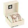 Anne Klein Women’s Premium Crystal Accented Watch and Bracelet Set, AK/3584(Rose Gold)