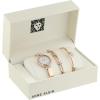 Anne Klein Women’s Premium Crystal Accented Watch and Bracelet Set(Rose Gold)