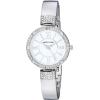 Anne Klein Women’s Premium Crystal Accented Watch and Bracelet Set(Silver)
