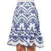 Anne Klein Women’s Pull on Ruffle Eyelet Skirt (Lined)
