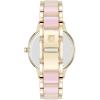Anne Klein Women’s Resin Bracelet Watch(Gold/Iridescent White)