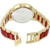 Anne Klein Women’s Resin Bracelet Watch(Gold/Red)