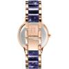 Anne Klein Women’s Resin Bracelet Watch(Pearlescent Navy/Rose Gold)