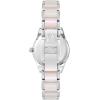 Anne Klein Women’s Resin Bracelet Watch(Silver/Iridescent White)