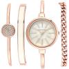 Anne Klein Women’s Bangle Watch and Bracelet Set(Rose Gold)