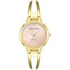Anne Klein Women’s Genuine Diamond Dial Bangle Watch(Gold/Pink)