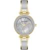 Anne Klein Women’s Genuine Diamond Dial Bangle Watch(Light Grey/Gold)